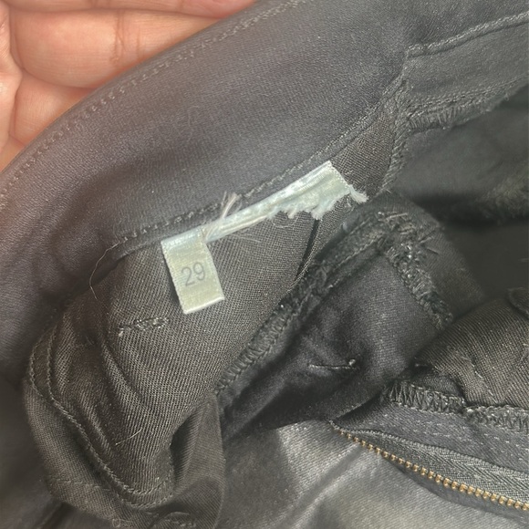 L’AGENCE Margot Coated Womens 29 Cropped Skinny High Rise Black Stretch Pants - Picture 10 of 16